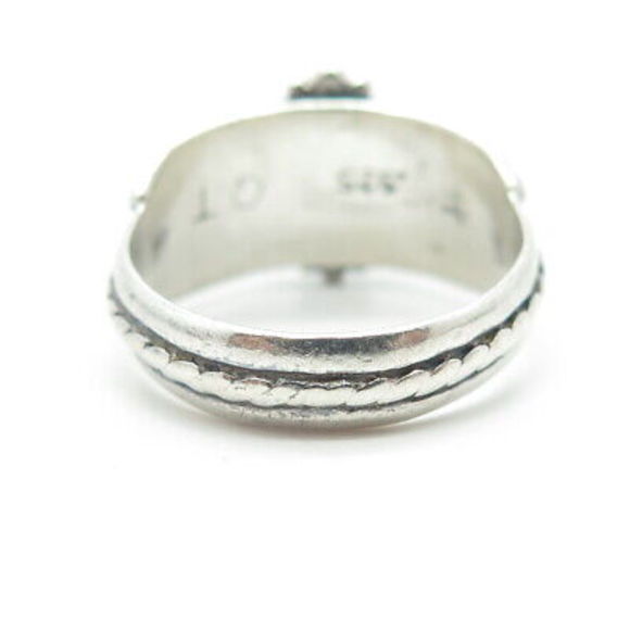 925 Sterling Silver Vintage Real Amethyst Gemstone Ring Size 9 - Picture 5 of 8